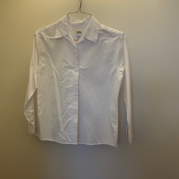 Talbots Tops - Talbots Petite Womens White Button Down Shirt 6P